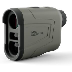 Laser Rangefinder, Inkerma Hunting Rangefinder Rechargeable,800/1000/1200m with 6X Magnification, LCD Display, Angle/Slope Compensation/Speed/Scan Functional Range Finder（Hunter-E）