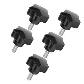 Knob Bolt, 5Pcs Knob Bolt, Hand Knob Tightening Screw Knob Quick Removal Clamping Screw Knob Star Knobs for Mechanical Equipment