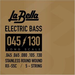 La Bella RX-S5A Long Scale Stainless Round Wound Bass String