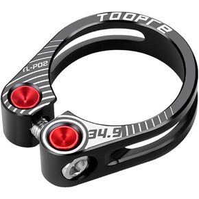 Bicycle Seat Clamp, Bicycle Seat Post Clamp Seat Clamp for Folding Bike Mountain Bike Road Bike Bicycle Black 34.9mm