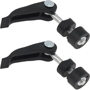 2 PCS Seat Post Quick Release Pin Bike Seat Clamp M6, Bicycle Binder Clamp Bolt, Quick Release Clamps Locking Screws for Cutting Machine (Plastic black)