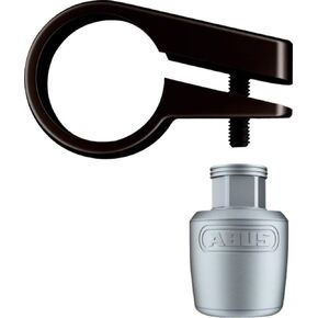ABUS Saddle/Post Lock Nutfix Seatpost Clamp/Lock, 28.6 Diameter, Silver