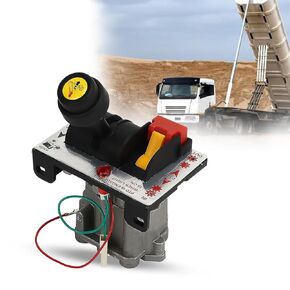 PTO Control Switch,Dump Truck Control Valve,Proportional Control Valves with Warning Light,Rising, Intermediate Stopping, Descending and Slow Down Tipper Switch for Hydraulic System Dump Truck