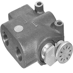 Buyers Products HFD100 Priority Flow Divider Valve, 1 NPTF, 3000 PSI Max Operating Pressure, External Adjusting Knob, Hydraulic Accessories For Trucks & Trailers
