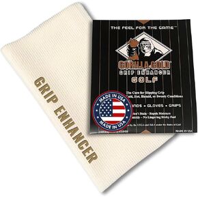 Grip Enhancer - Tacky Towel for Golf, Tennis, Softball & More - USGA Accepted Tack Cloth Improves Control in Wet Conditions, Repels Moisture & Cleans Grips - Made in USA (Pack of 3)