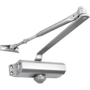 Door Closers Commercial Heavy Duty Automatic Door Closer Residential Grade 3 Spring Hydraulic Door Closer Silver Aluminium