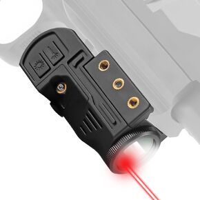 Tactical Flashlight with Internal Laser Sight for Handguns,2 in 1 Laser Light Combo,Magnetic Charging Flashlight Gun Laser Sight for Pistol,Glock,Rifles,Shotguns