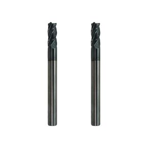 2PCs Micrograin Carbide Square End Mill Extra Long Reach 4 Flute 3/8in (3/8’’ x 7/8’’ x 3/8’’ x 4’’L x 4F), for Milling Alloy Steels, Hardened Steel, Metal & More, 2 Pack