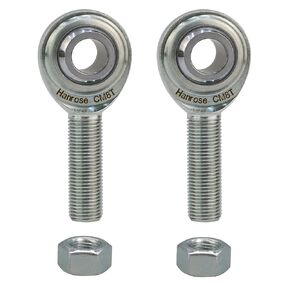 CM8 Rod End Bearing Heim Joints, 1/2 x 1/2-20 Right Hand Male Thread Heim Joint with Jam Nuts 2pcs