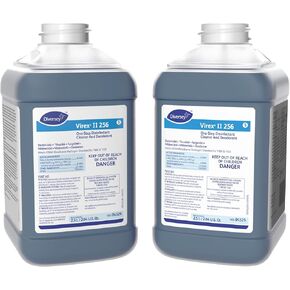 VIREX Diversey II 256 04329. Disinfectant Cleaner and Deodorant, Hospital Grade Floor Cleaner with Mint Scent, J-Fill Concentrate, 2.5-Liter (Pack of 2)