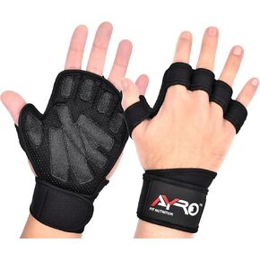 AYRO Workout Gloves, Ventilated Workout Gloves for Men & Women, Weightlifting Gloves, Gym Glove for Men, Gym Gloves with Built-in Wrist Wraps for Men & Women-Best for Weightlifting, GymFitness