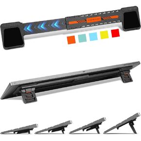 MEKASS Computer Keyboard Stand for Desktop, Adjustable Keyboard Riser, Non Slip Keyboard Support for Apple Magic Keyboard, Ergonomic Office Desk Accessories for Flat-Back Keyboard Only (Orange)