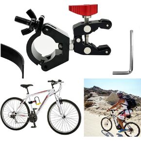 U-Lock Holder/Clamp Compatible with Kryptonite and Most Other U-Locks(12mm-28mm), Heavy Duty Anti-Theft Bicycle U-Lock Mounting Bracket, All-Metal and Super Quiet Ride Lock Bike Mount.