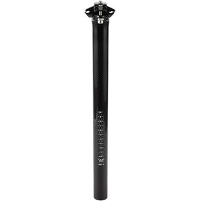 Universal 31.6x400mm Carbon Fiber Pattern Gloss Black Bike Seat Posts Shock Absorbing Bike Saddle Post Seat Tube Carbon Fiber 1 Pc