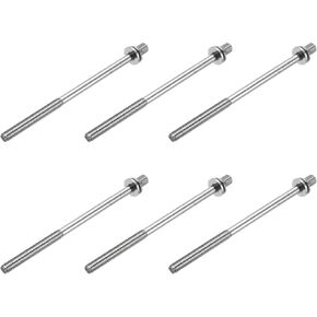 MECCANIXITY Drum Tension Rods M5 x 100mm for Bass Drum Hardware Parts Accessory Pack of 6