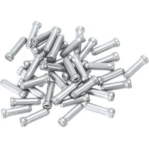 PATIKIL Bike Spoke Nipple 0.5" x 0.2", 40 Pack Alloy Mountain Bicycle Spoke Cap for Cycling Replacement Accessories, Silver
