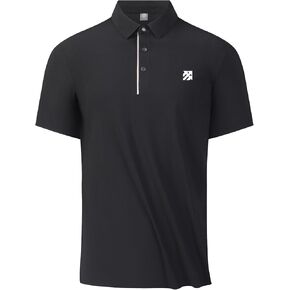 Golf Polo Shirts for Men Seamless Tech Padel Pickleball Shirts