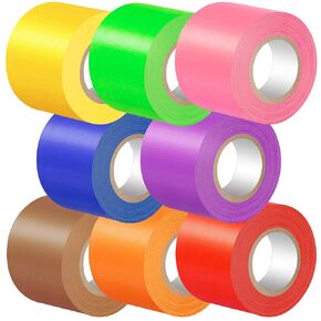 Rainbow Colored Duct Tape 8 Rolls, 2 in x15 Yards, Colorful Duct Tape,Heavy Duty Rainbow Tape Colored Tape Variety Pack,Arts & Crafts and DIY,Waterproof,Tear by Hand,Great for Packaging