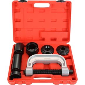 DASBET 4 in1 Ball Joint Service Auto Tool Kit 2WD & 4WD Car Repair Remover Installer Heavy Duty Ball Joint Press & U Joint Removal Tool Ball Joint Press Kit