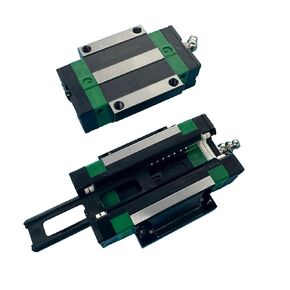 HGW20CA Carriage Slider Block, 2pcs HGW20CA Flange Bearing Slider Block with 2 Sets HV20 Self-Lubricating Dust-Proof Oil Box Dustproof Accessories for 3D Printer, CNC Machine and DIY Project