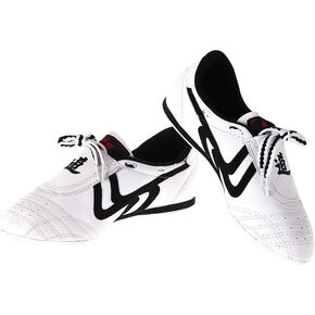 VGEBY Taekwondo Shoes, Adults Breathable Non-Slip Martial Arts Sport Shoes (37) Black and White Tai Chi Shoes Women Martial Arts Shoes Taekwondo Shoes Taekwondo Shoes