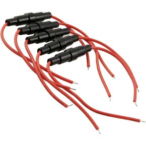 A11101300ux0008 5 x 20 mm AGC Fuse Holder Inline Screw Type W 22 AWG Wire (Pack of 5) Item Replacement