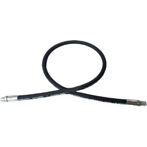 Haichy 15611-08-08-RW Hydraulic Hose Swivel Assembly 1/2" Hydraulic Hose with Male NPT X Male NPT, 48" Long (3988 psi)