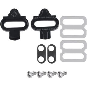 Mountain Bike Pedals Cleats Set, Bike Pedals Cleats Replacement for SPD Pedals PD-M520 M540 M324 M545 M424 M647 M959