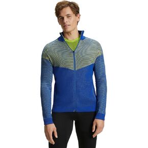 FALKE Men's RU Zip Running Jacket, Blue (Yve 6714), XL, 1 Piece