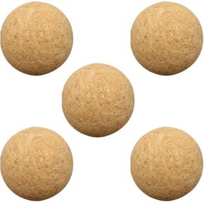 BESPORTBLE 5pcs Foosball Balls Replacement, Table Football Cork Balls Natural Foosball for Table Soccer Foosball Replacement Table Soccer Accessory