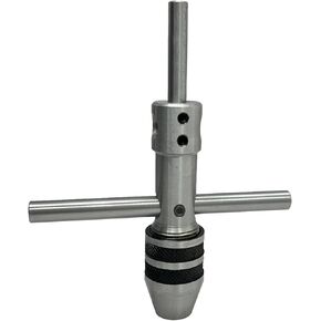 MachEl Precision Pilot Tap Wrench Spindle for Tap, Thread, Drill Press, Lathe (1/4"" to 1/2"" | 6 to 12 mm), Metal Ground Finish