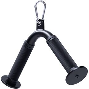 Tricep Press Down V Bar, Cable Machine Attachment Home Gym LAT Pulldown Attachments