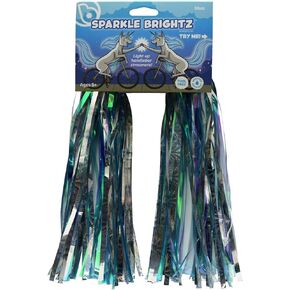 Brightz SparkleBrightz LED Light Up Bike Streamers, 2-Pack - LED Light Up Tassels for Bikes & Scooters - Add Glimmer & Shine to Your Handlebars - Batteries Included