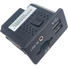 C1BT-14F014-AE AUX Audio Interface with SD Card Reader For Ford Fusion 2013 Replace FL3T-14F014-AA FL3T14F014AA C1BT14F014AE, Black