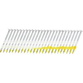 uxcell 2000Pcs 21 Degree 0.113" x 2" Framing Nails, Galvanized Carbon Steel Plastic Collated Nails for Furniture/Constructions, Color Zinc
