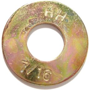 014973325527 Grade 8 USS Flat Washers, 7/16-Inch, 25-Piece