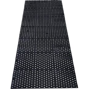 uyoyous Rubber Floor Mat with Drainage Holes 82.67"x35.43" Commercial Grade Grease Resistant Anti-Fatigue Rubber Floor Mat with Non-Slip Backing Heavy Duty Floor Mat for Industrial Kitchen