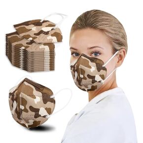 KN95 Face Masks 50 Pcs, 5-Ply Protection Dusty Rose KN95 Mask, Disposable Face Masks for Adults