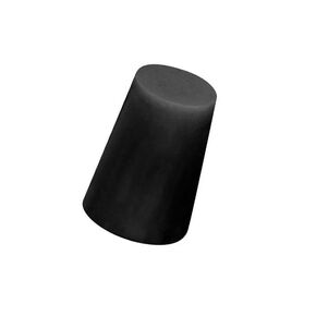 Caplugs SH-20016 Neoprene Plug - BN106 Tapered Masking Plug, Max ID 0.440" Min ID 0.344", Black (100/Bag)