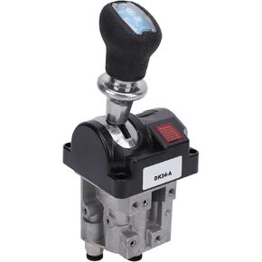 Acouto Dump Truck Control Valve with 3 Quick Connection Aluminum Plastic Air Fitting 3 Holes 3 Working Position Proportional Control Valve for Hydraulic System