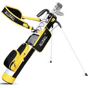 ALLINALL Sunday Golf Stand Bag- Lightweight Easy Carry Bag with Padded Strap, Durable Pitch &Putt, Practice Ranger Par 3 & Executive Courses for Men & Women–31.5 inches Tall
