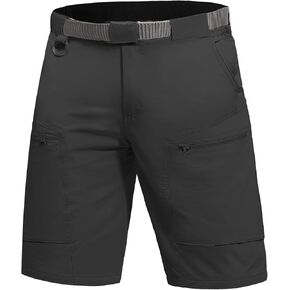 FREE SOLDIER Men's Cargo Hiking Shorts with Belt Lightweight Quick Dry Tactical Shorts with Pockets for Casual Work Golf