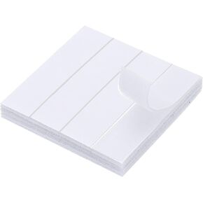 PATIKIL Hook and Loop Strips 4" x 6", 20 Pack Rectangle Strong Tape Double Sided Adhesive Sticky Fastener Back Mounting Tape for Home or Office Use, Indoor & Outdoor Use, White
