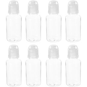 ULTECHNOVO Condiment Squeeze Bottles, Hot Sauce Bottles With Caps For Oil, Camping Condiment Containers BBQ Sauce, Oil Bottles- 8 pcs, 4oz