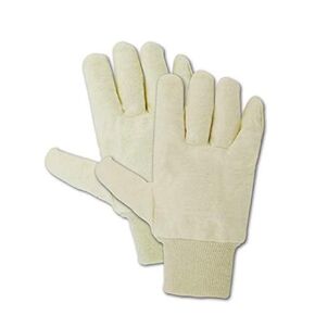 MAGID MultiMaster T1032RNO Cotton Glove, Knit Wrist Cuff, Large (108 Pair), Cream, 9/L, Model Number: T1032RNO-9