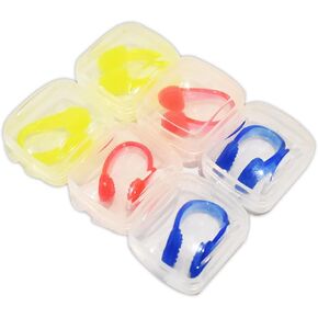 6Pcs Nose Clip for Swimming Nose Plugs for Kids and Adults Multi-Color