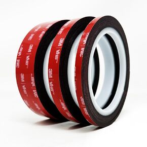 Black 3M Double Sided Mounting Tape, Waterproof 5925 VHB Foam Tape Adhesive Heavy Duty, 0.5 inch x 15 feet