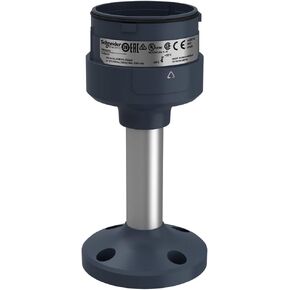Schneider Electric Harmony XVU Fixing Plate with Aluminium Pole | Tower Lights, Industrial Warning & Signal Light System, Black Plate and Silver Pole, 100mm