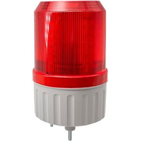 Industrial LED Rotating Strobe Beacon Warning Lights, Electrical Revolving Signal Lights for Emergency, 110v AC, with Buzzer for Emergency (Red) (N-1101J)