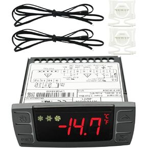 for Dixell XR06CX-4N1F1 Temperature Controller Fits for 120V 50-60hz Commercial Refrigerators/Freezer,Digital Thermostat Controller with Temperature Sensor.